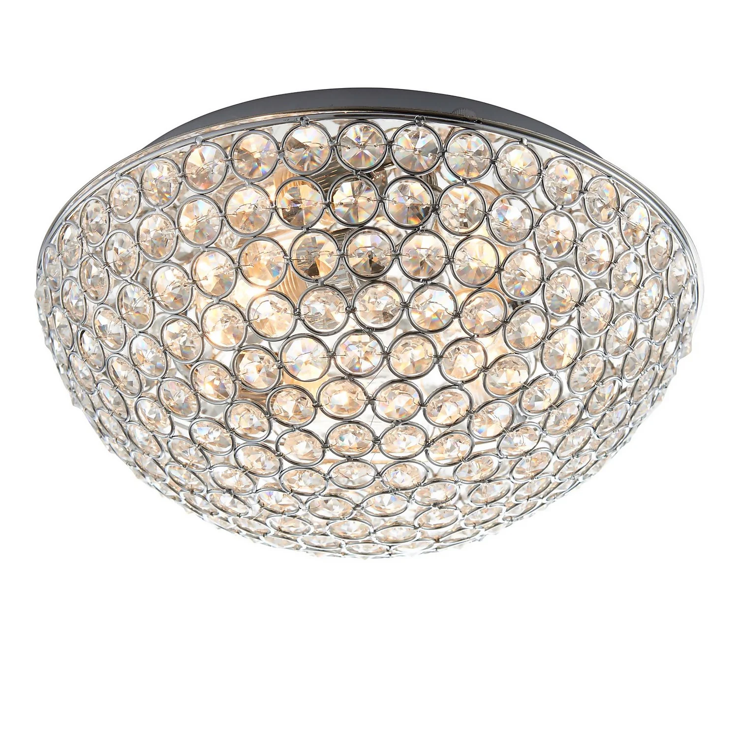 Daless Bathroom Flush Ceiling Light - Chrome Effect 4 Daless Bathroom Flush Ceiling Light - Chrome Effect - Image 2