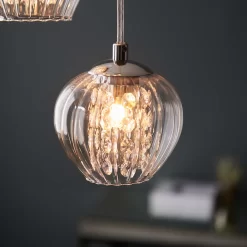 Clashmore Cluster Pendant Ceiling Light - Chrome Effect -Lighting Promotion Store 14301803 2055038438034235