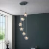 Clashmore Cluster Pendant Ceiling Light - Chrome Effect -Lighting Promotion Store 14301803 2085038437738822
