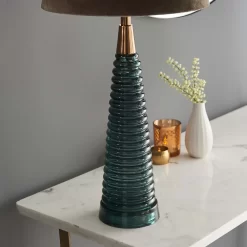 Fearn Table Lamp - Teal -Lighting Promotion Store 14301809 3395038437991071