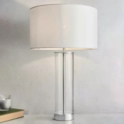 Gills Table Lamp - Nickel Effect