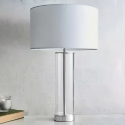 Gills Table Lamp - Nickel Effect -Lighting Promotion Store 14301813 4815038492920972