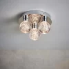 Leoch Bathroom Flush Ceiling Light - Chrome Effect -Lighting Promotion Store 14301817 1325038438905081