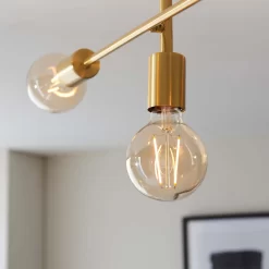 Logie Semi Flush Ceiling Light - Brass Effect 16 Logie Semi Flush Ceiling Light - Brass Effect -Lighting Promotion Store 14301818 6885038439112603