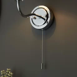 Naim Bathroom Wall Light - Chrome Effect -Lighting Promotion Store 14301819 1795038438096470