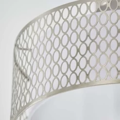 Orton Flush Ceiling Light - Nickel Effect -Lighting Promotion Store 14301820 1495038438136538