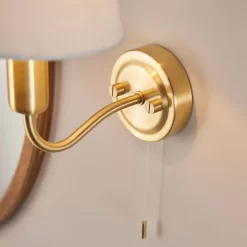 Naim Bathroom Wall Light - Brass Effect -Lighting Promotion Store 14301821 2615038439712534