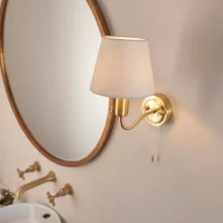 Naim Bathroom Wall Light - Brass Effect -Lighting Promotion Store 14301821 3235038439388969