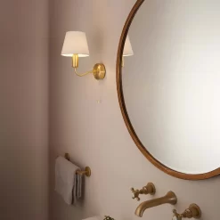 Naim Bathroom Wall Light - Brass Effect -Lighting Promotion Store 14301821 6405038439584884