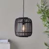 Saval Pendant Ceiling Light - Dark Bamboo