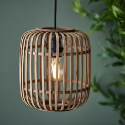 Saval Pendant Ceiling Light - Natural Bamboo -Lighting Promotion Store 14301825 8025038438089864