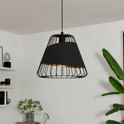 Eglo Austell Pendant Ceiling Light - Black & Gold -Lighting Promotion Store 14302951 1185038222969230