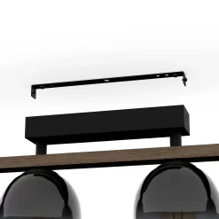 Eglo Filago 4 Lamp Flush Ceiling Light - Grey & Transparent -Lighting Promotion Store 14302959 1695038223864331