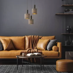 Eglo Concessa 1 3 Lamp Pendant Ceiling Light - Cappuccino & Gold -Lighting Promotion Store 14302962 5785038224215196