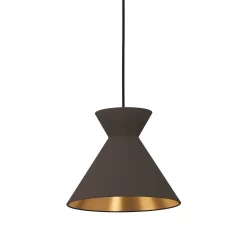 Eglo Nastasia 3 Lamp Pendant Diner Bar Light - Cappuccino & Brass -Lighting Promotion Store 14302968 4365038223846400