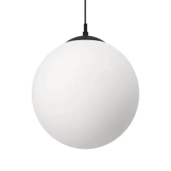 Eglo Rondo Pendant Ceiling Light - Black & Opal -Lighting Promotion Store 14302973 9555038224217542